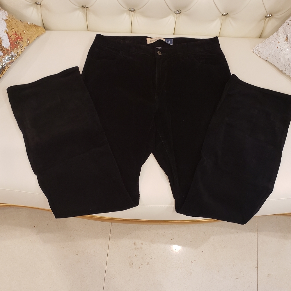 GAP black corduroy boot cut jeans